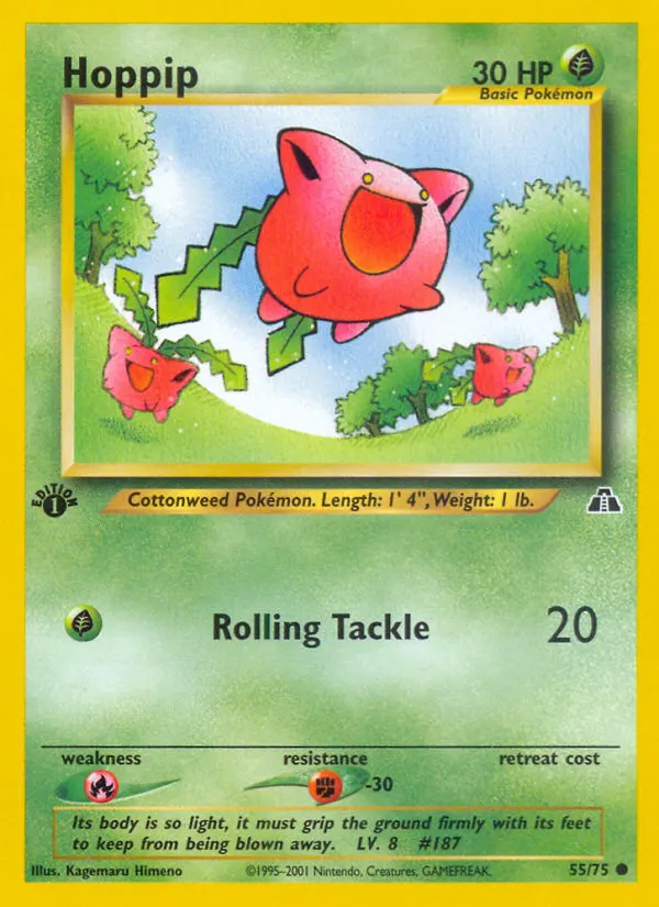 Hoppip — Neo Discovery 55 Pokémon card