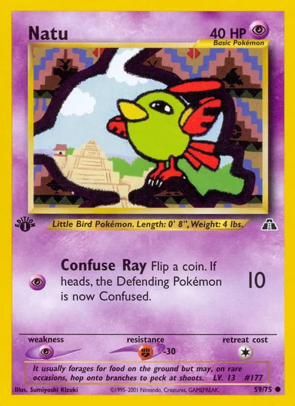 Natu — Neo Discovery 59 Pokémon card