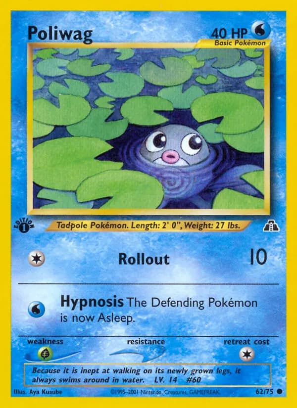 Quapsel — Neo Entdeckung 62 German Pokémon card