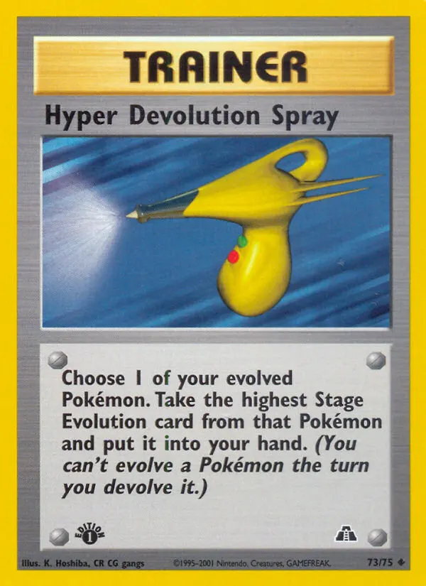 Hyper Devolution Spray — Neo Discovery 73 Pokémon card