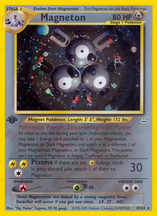 Magneton — Neo Revelation 10 Pokémon card
