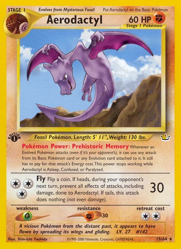 Aerodactyl — Neo Revelation 15 German Pokémon card