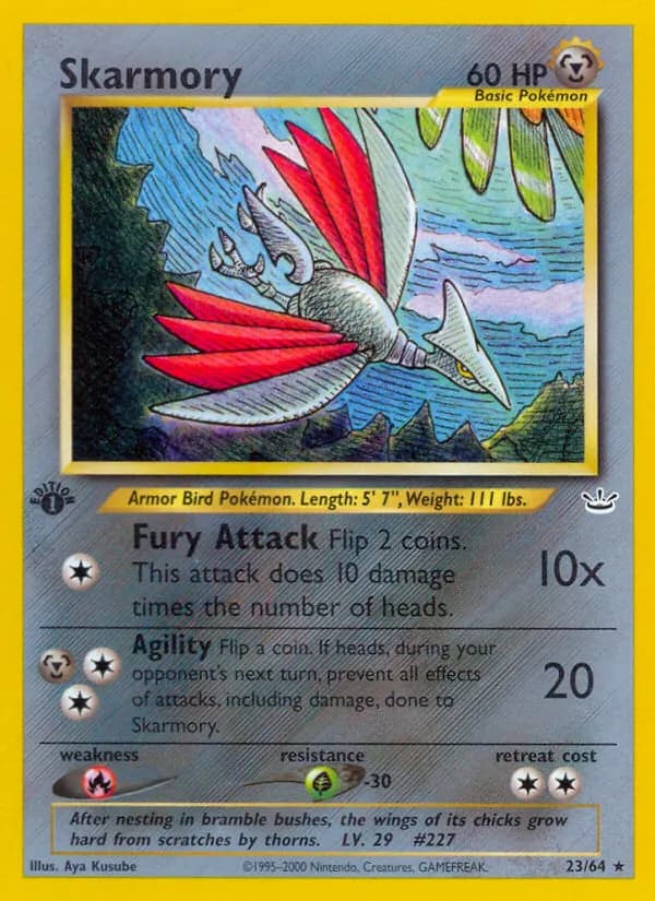 Skarmory — Neo Revelation 23 Pokémon card