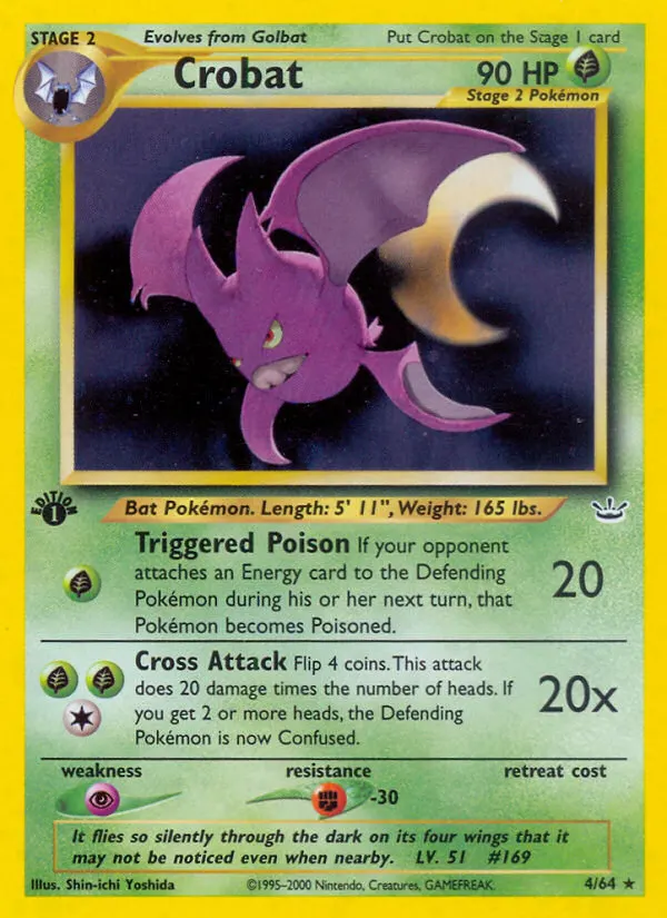 Crobat — Neo Revelation 4 Pokémon card