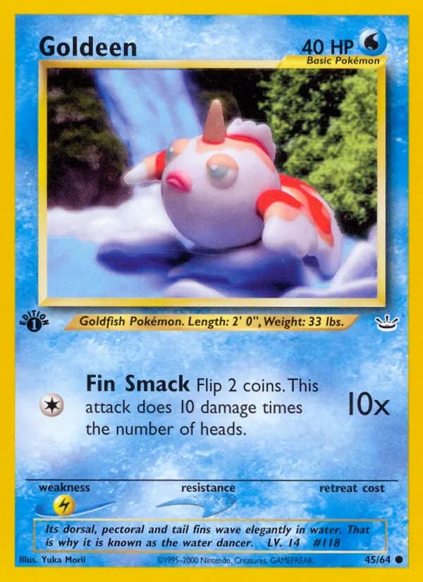 Goldeen — Neo Revelation 45 Pokémon card