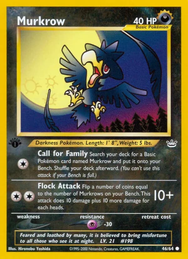 Murkrow — Neo Revelation 46 Pokémon card