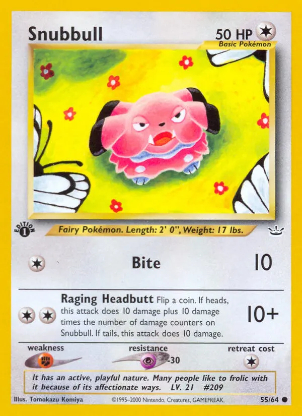 Snubbull — Neo Revelation 55 Pokémon card