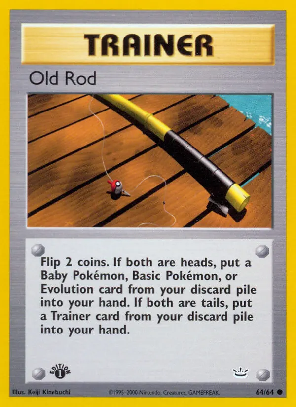 Old Rod — Neo Revelation 64 Pokémon card