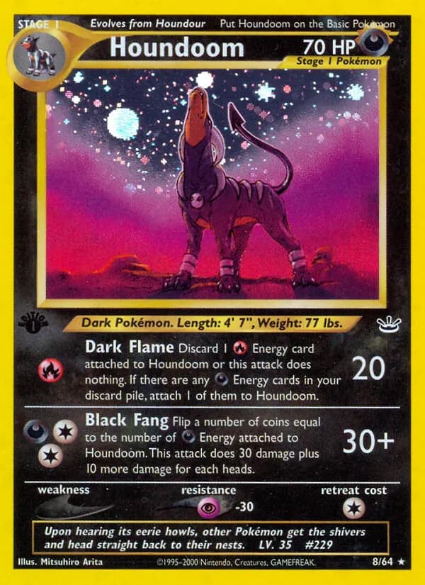Houndoom — Neo Revelation 8 Pokémon card