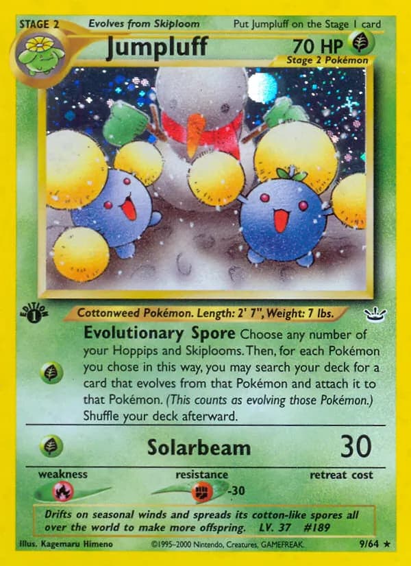 Jumpluff — Neo Revelation 9 Pokémon card