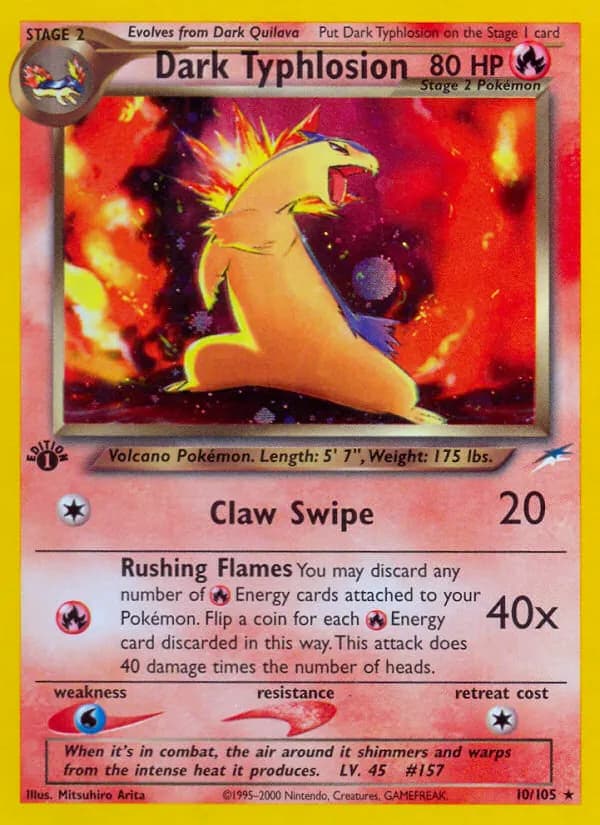 Dunkles Tornupto — Neo Destiny 10 German Pokémon card