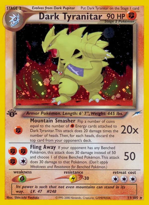 Dunkles Despotar — Neo Destiny 11 German Pokémon card