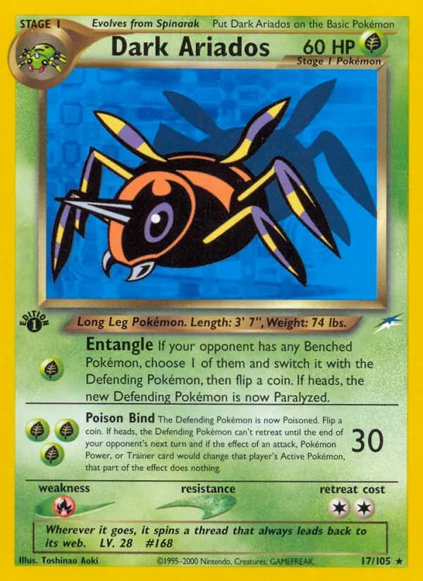 Dark Ariados — Neo Destiny 17 Pokémon card