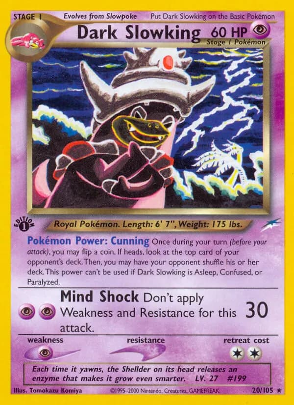 Dunkles Laschoking — Neo Destiny 20 German Pokémon card