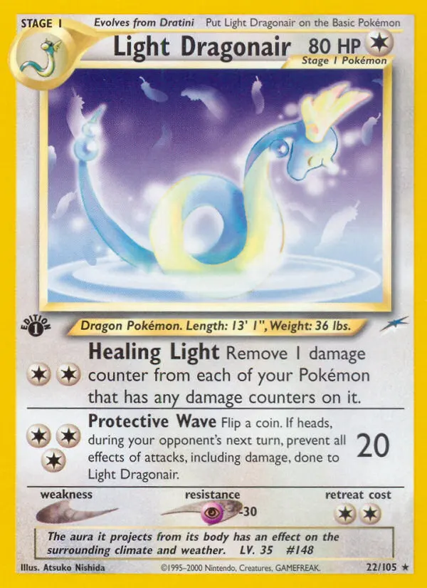 Helles Dragonir — Neo Destiny 22 German Pokémon card