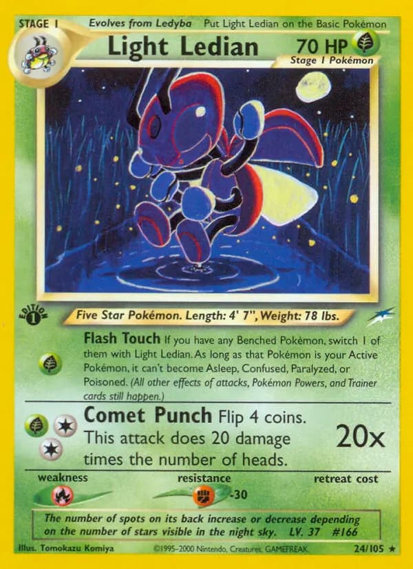 Light Ledian — Neo Destiny 24 Pokémon card