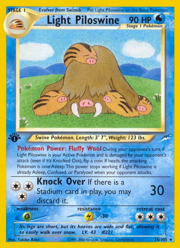 Helles Keifel — Neo Destiny 26 German Pokémon card