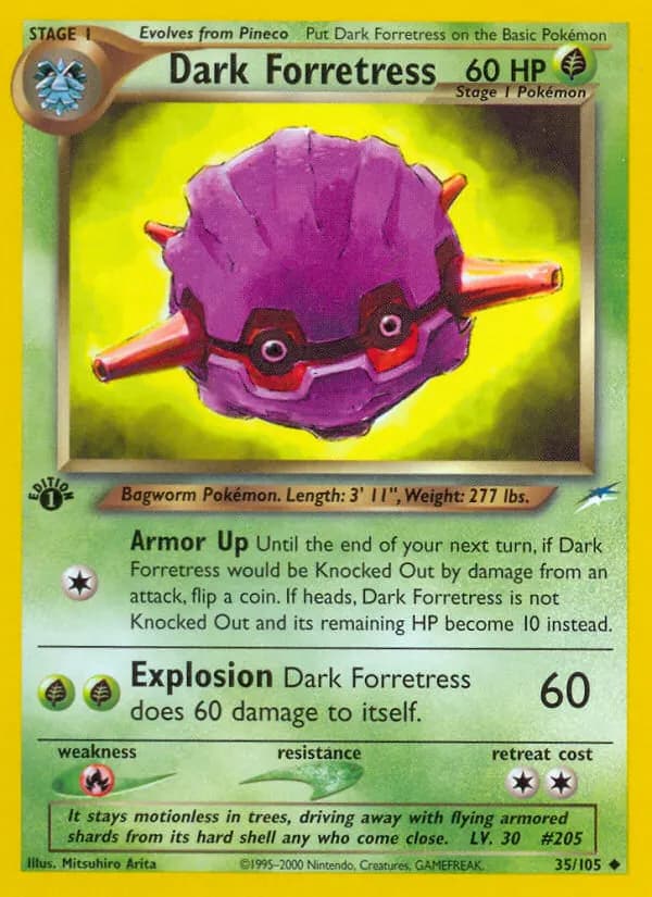 Dark Forretress — Neo Destiny 35 Pokémon card