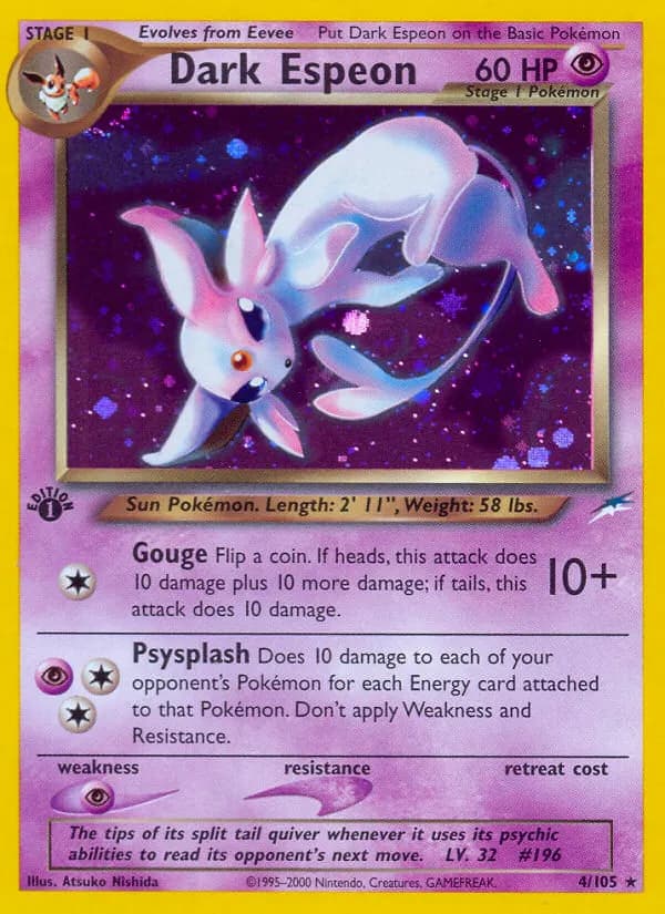 Dark Espeon — Neo Destiny 4 Pokémon card