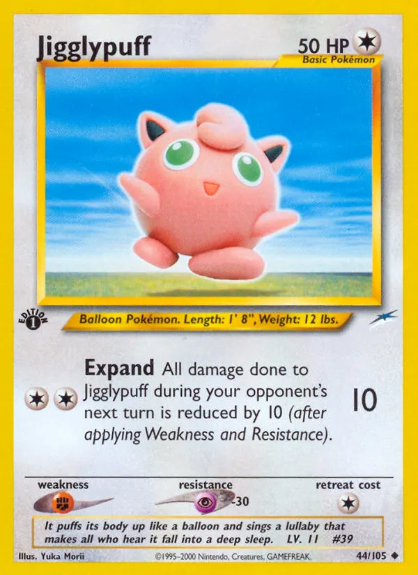 Jigglypuff — Neo Destiny 44 Pokémon card