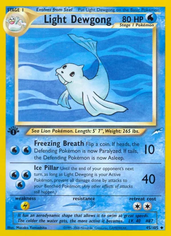 Helles Jugong — Neo Destiny 45 German Pokémon card