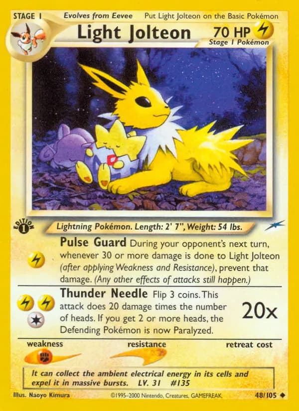Helles Blitza — Neo Destiny 48 German Pokémon card
