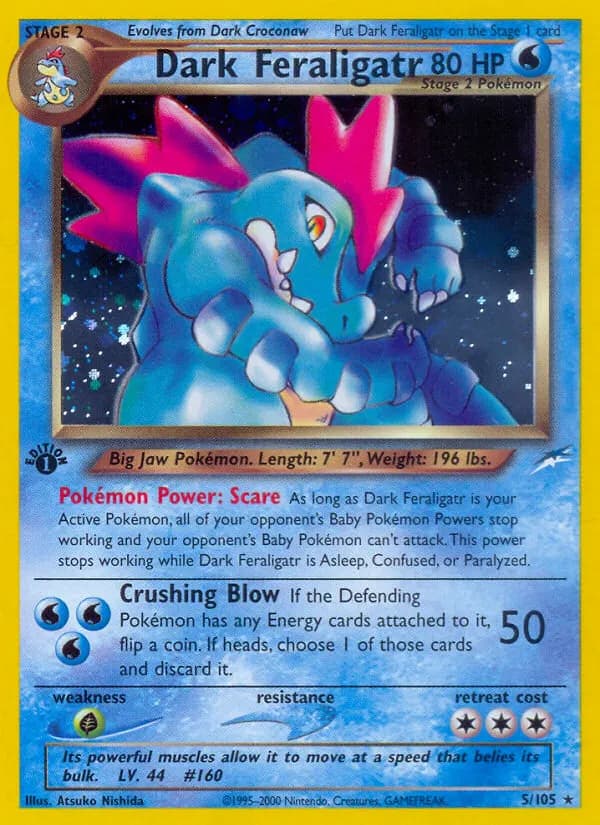 Dunkles Impergator — Neo Destiny 5 German Pokémon card