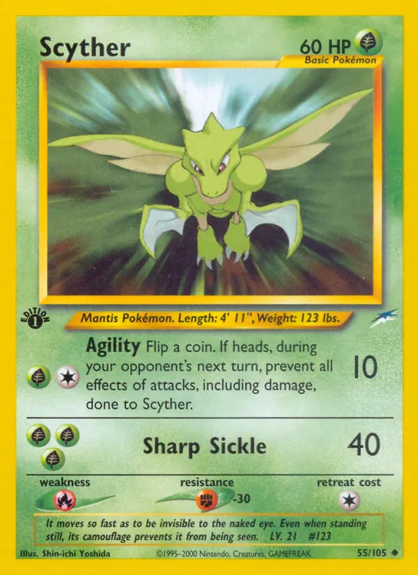 Sichlor — Neo Destiny 55 German Pokémon card