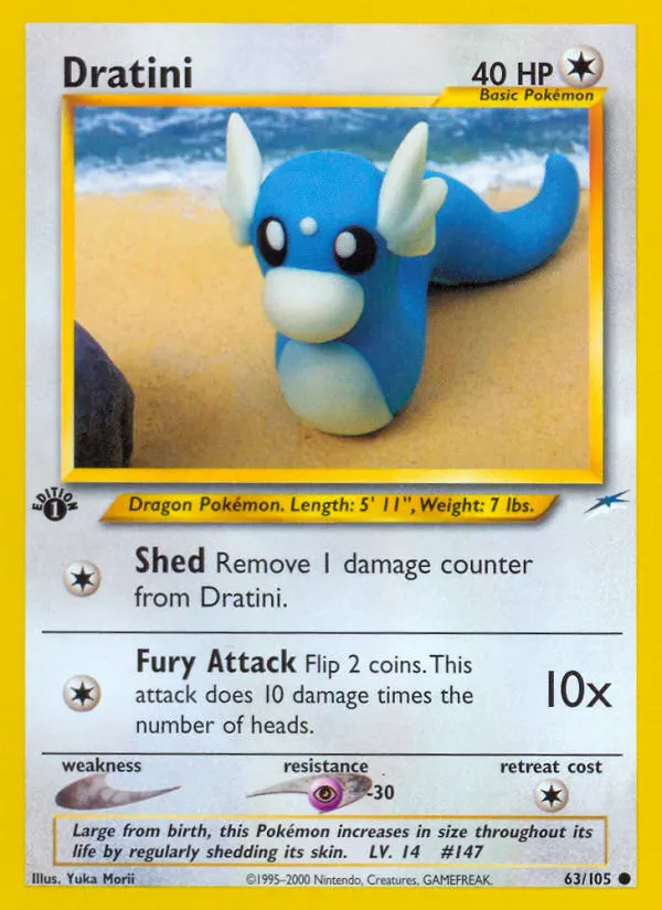 Dratini — Neo Destiny 63 Pokémon card
