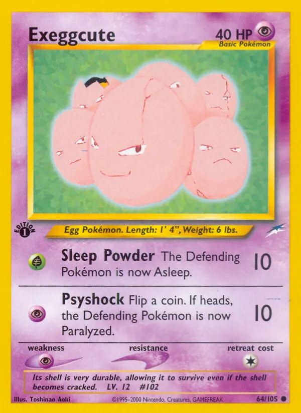 Exeggcute — Neo Destiny 64 Pokémon card