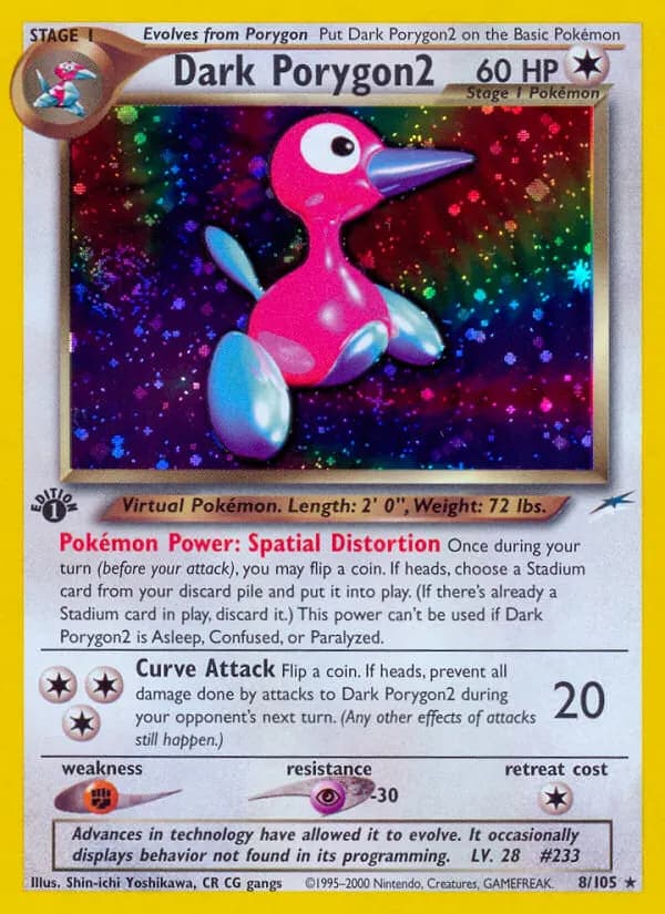 Dark Porygon2 — Neo Destiny 8 Pokémon card