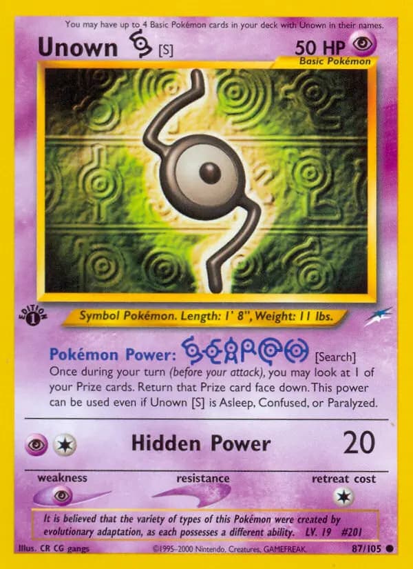Icognito S — Neo Destiny 87 German Pokémon card