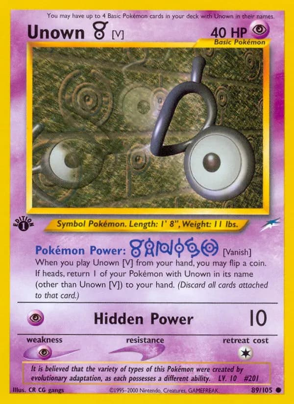 Icognito V — Neo Destiny 89 German Pokémon card