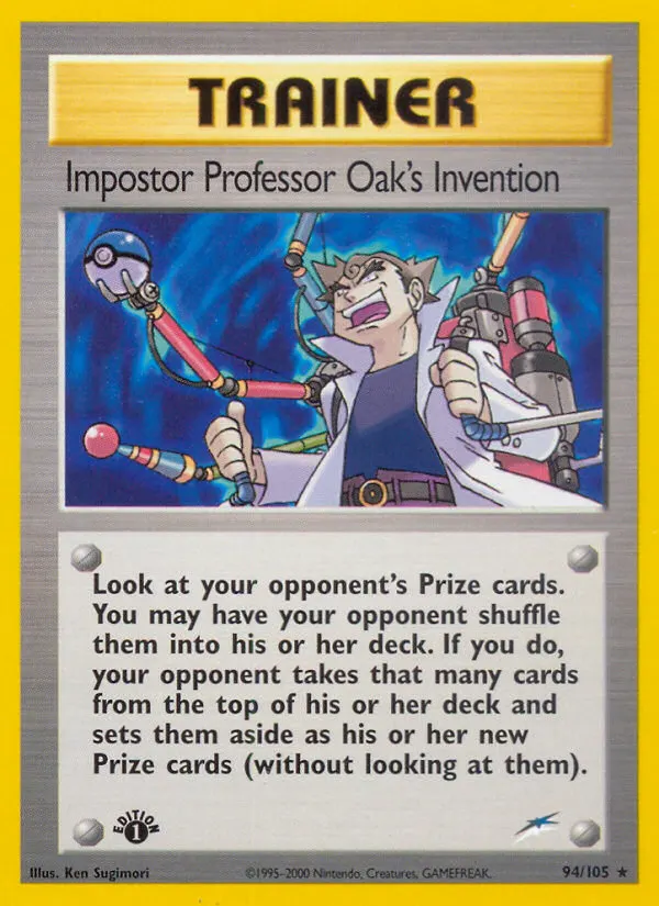 Impostor Professor Oak's Invention — Neo Destiny 94 Pokémon card