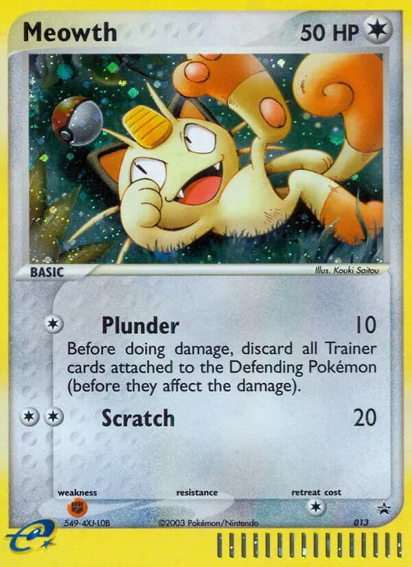Meowth — Nintendo Black Star Promos 13 Pokémon card