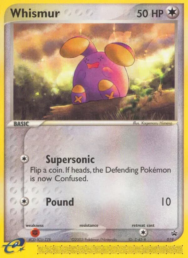Whismur — Nintendo Black Star Promos 19 Pokémon card
