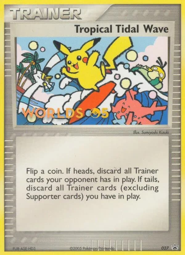 Raz-de-marée tropical — Promo Nintendo 27 French Pokémon card