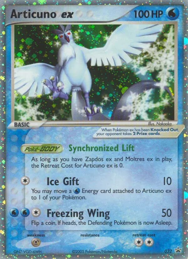 Artikodin ex — Promo Nintendo 32 French Pokémon card