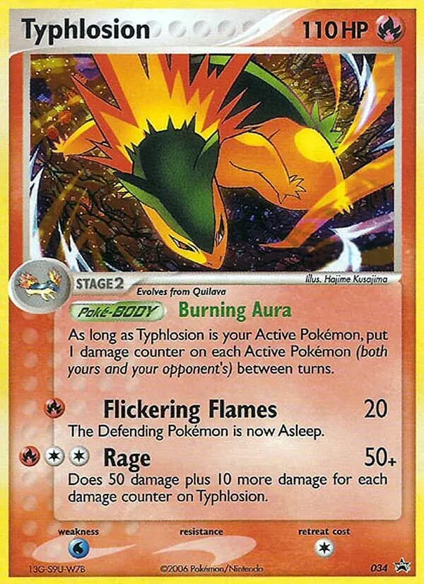 Typhlosion — Nintendo Black Star Promos 34 Pokémon card