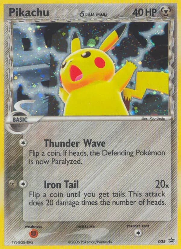 Pikachu δ — Nintendo Black Star Promos 35 Pokémon card