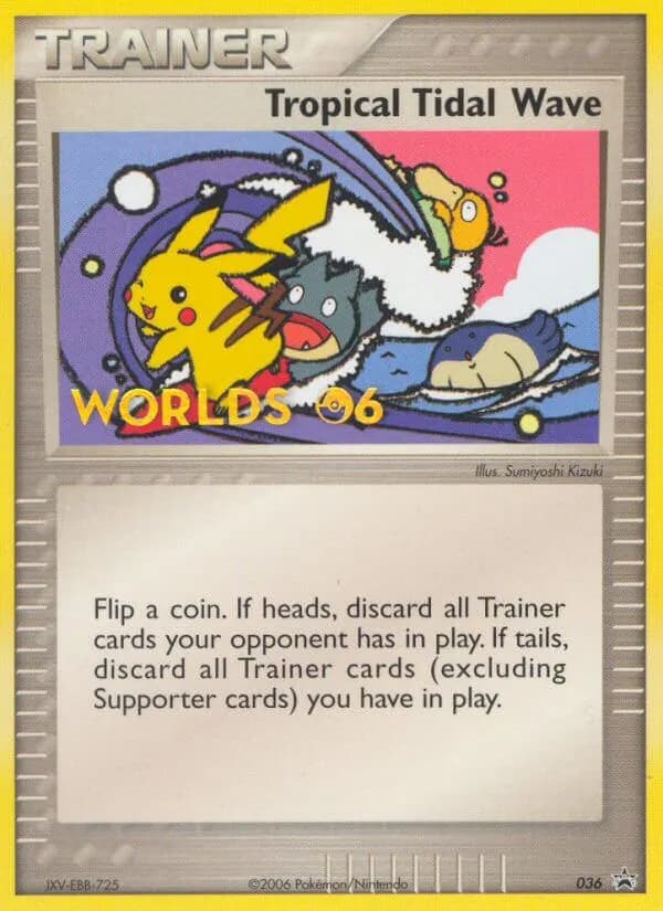 Raz-de-marée tropical — Promo Nintendo 36 French Pokémon card
