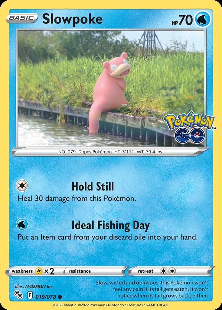Slowpoke — Pokémon GO 19 Pokémon card