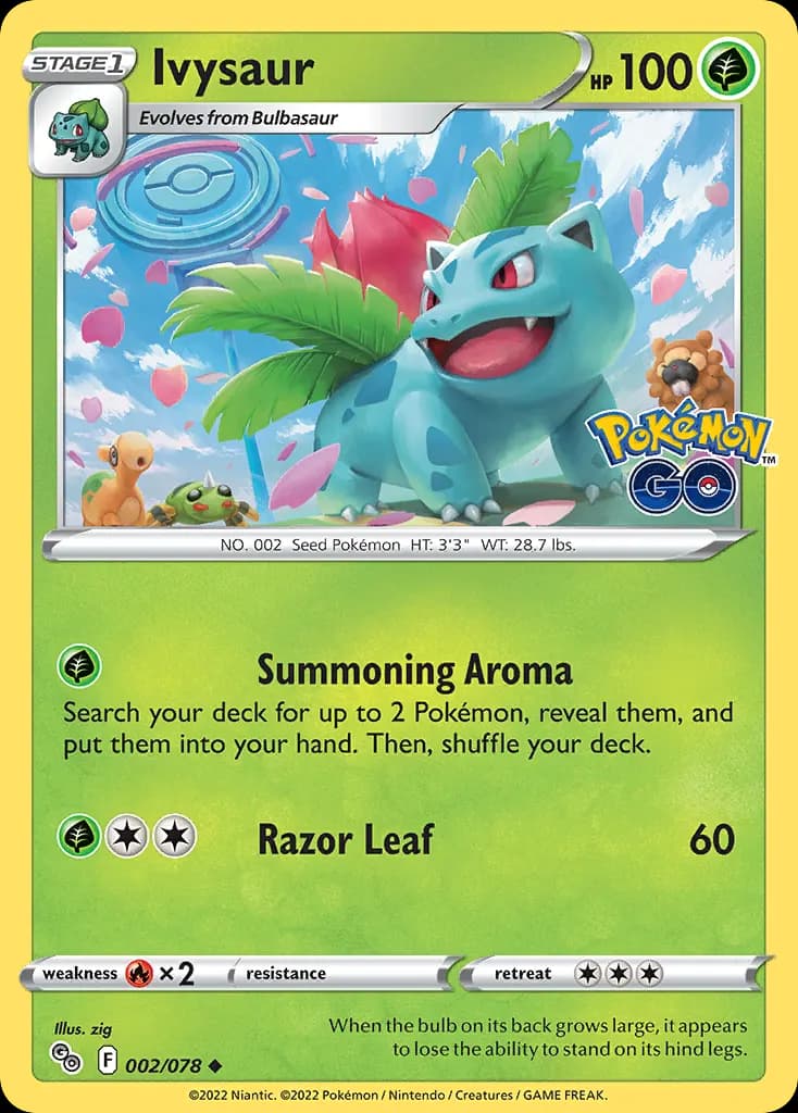 Ivysaur — Pokémon GO 2 Pokémon card