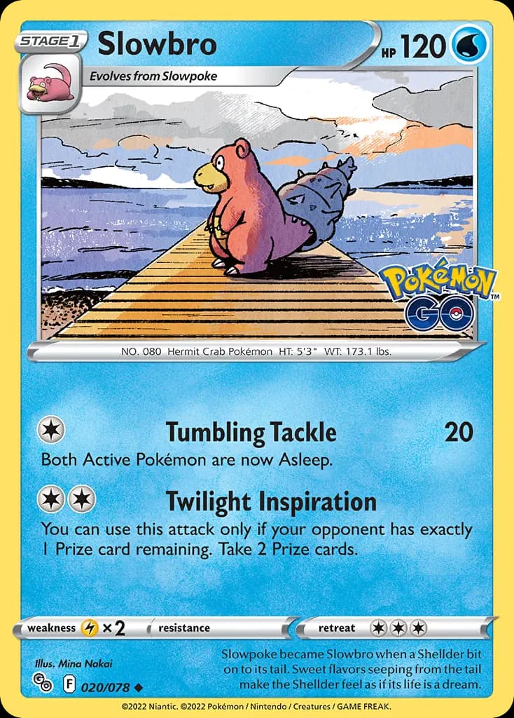 Slowbro — Pokémon GO 20 Pokémon card