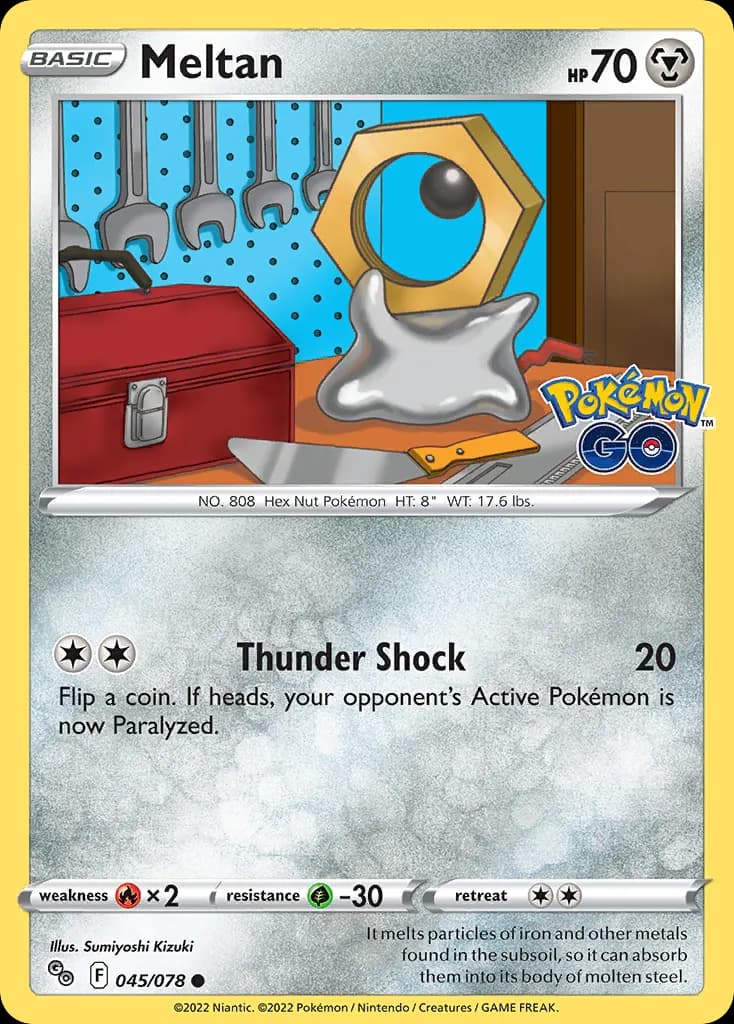 Meltan — Pokémon GO 45 Pokémon card