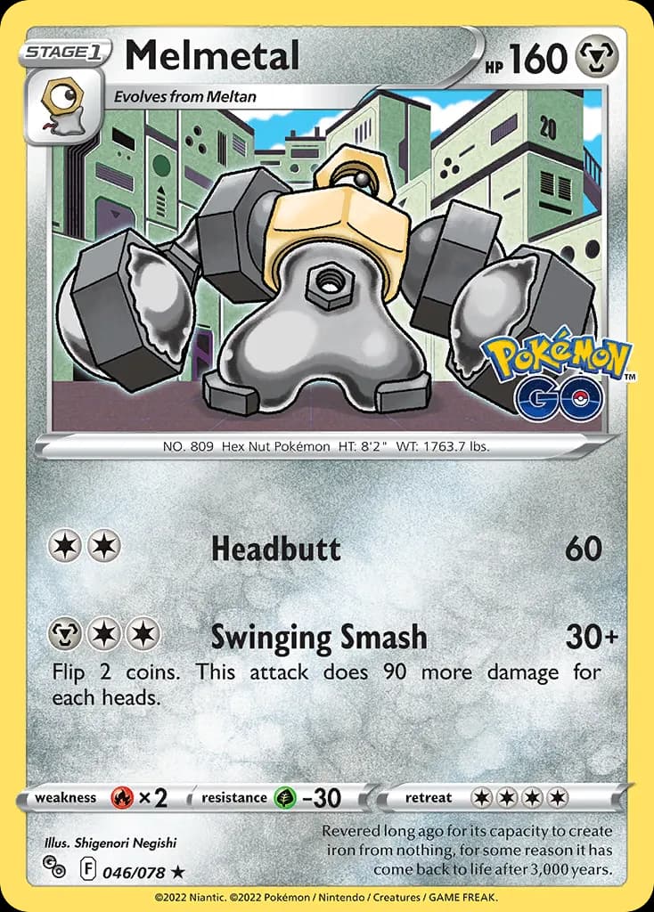 Melmetal — Pokémon GO 46 Pokémon card