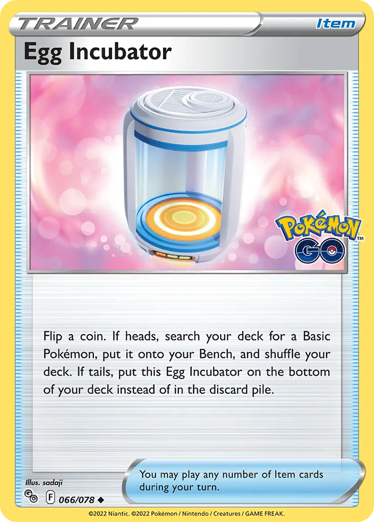 Egg Incubator — Pokémon GO 66 Pokémon card