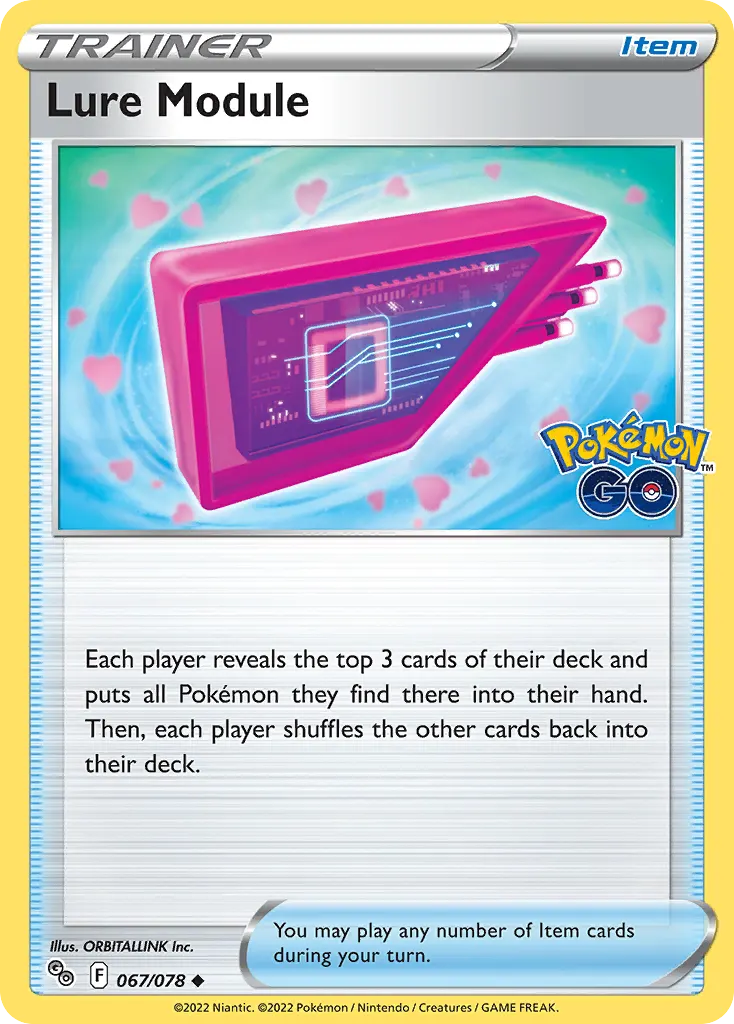 Lure Module — Pokémon GO 67 Pokémon card