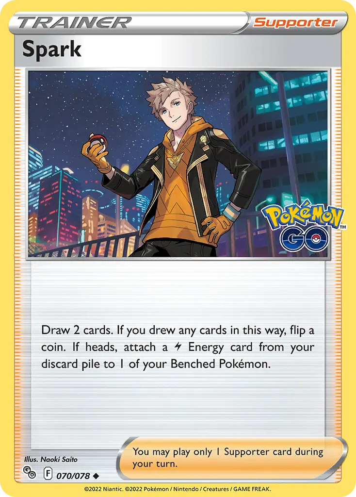 Spark — Pokémon GO 70 Pokémon card