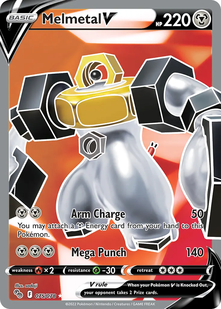 Melmetal V — Pokémon GO 75 Pokémon card